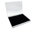 Acrylic 100 Ring Jewellery Velvet Storage Box Black - Image 5