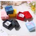 Fancy Ring Box Jewelry Box, Vanity Box (Gift Box) (Multicolor) (Combo 24 Pcs) (1.5*1.5*1.5 Inch)