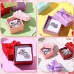 Fancy Ring Box Jewelry Box, Vanity Box (Gift Box) (Multicolor) (Combo 24 Pcs) (1.5*1.5*1.5 Inch) - Image 2