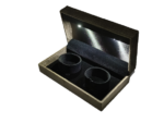 Jewellery LED Light Box for Double Bangle 7" x 4" INCH (Brown) - Image 2