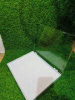 Acrylic 100 Ring Jewellery Velvet Storage Box White - Image 4