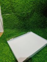 Acrylic 100 Ring Jewellery Velvet Storage Box White - Image 5