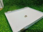 Acrylic 100 Ring Jewellery Velvet Storage Box White - Image 2