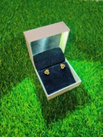 LED Light Velvet Jewellery Earring Box 3" x 3" INCH (White) - Image 3