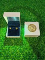 LED Light Velvet Jewellery Earring Box 3" x 3" INCH (White) - Image 4
