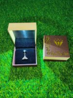 LED Light Velvet Jewellery Pendent Box 3" x 3" INCH (Blue) - Image 4