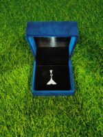 LED Light Velvet Jewellery Pendent Box 3" x 3" INCH (Blue)