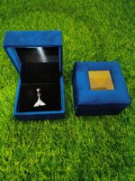 LED Light Velvet Jewellery Pendent Box 3" x 3" INCH (Blue) - Image 4