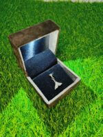 LED Light Velvet Jewellery Pendent Box 3" x 3" INCH (White) - Image 3