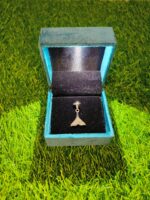 LED Light Velvet Jewellery Pendent Box 3" x 3" INCH (Green)