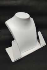 Jewellery Necklace Display Stand (Foldable) (8 Inch Square White) - Image 2