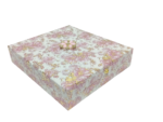 Heavy Sued Velvet Jewellery Necklace Earring Pendant Half Set Box 7"x 8" INCH (Pink) - Image 4