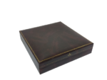 Velvet Jewellery Necklace Earring Pendant Half Set Box 7"x 8" INCH (Brown-Black) - Image 4