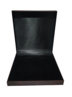 Velvet Jewellery Necklace Earring Pendant Half Set Box 7"x 8" INCH (Brown-Black)