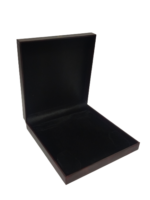 Velvet Jewellery Necklace Earring Pendant Half Set Box 7"x 8" INCH (Brown-Black) - Image 3