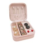 Mini Jewelry Travel Case Portable Display Storage Box For Rings Earrings Necklaces Gifts (Multicolor) - Image 4