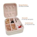 Mini Jewelry Travel Case Portable Display Storage Box For Rings Earrings Necklaces Gifts (Multicolor) - Image 5