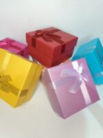 Fancy Watch Box Jewellery Box, Vanity Box (Gift Box) (Multicolor) (Combo 6 Pcs) - Image 4