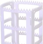 Earrings Rotating Stand Jewellery Display Organiser With 240 Holes Hanging Studs Earrings, Necklaces, Bracelets, Chains (White) - Image 5