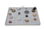 44 Kada Ring Velvet Jewellery Drawer Organizer Tray Stackable Jewellery Tray for Drawer and Storage
