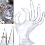 Mannequin OK Hand Finger Jewellery Glove Ring Bracelet Display Stand Holder Mannequin (CLEAR) - Image 5