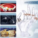 Mannequin OK Hand Finger Jewellery Glove Ring Bracelet Display Stand Holder Mannequin (CLEAR) - Image 2