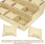 9 Watch Step Velvet Jewellery Drawer Organizer Tray Stackable (Jute) - Image 2