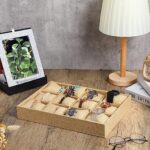 12 Watch Velvet Jewellery Drawer Organizer Tray Stackable (Jute) - Image 2