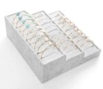 30 Kada Step Velvet Jewellery Drawer Organizer Tray Stackable (Grey) - Image 3