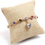 20 piece pack Linen Beige Burlap Jewelry Display Pillow for Bracelet, Cuff, Watch, Anklet, Bangle, Dangle Earring and Necklace - Image 8