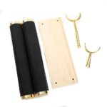 Metal Velvet 2 Roll Bangle/ bracelet Show Scrunchie Stand Stand Jewellery Organizer - Image 2