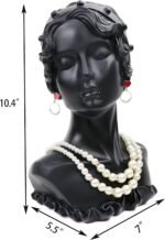 Resin Necklace Pendant Chain Earring Jewelry Jewelry Bust Mannequin Organizer Holder Stand 11 Inch - Image 4