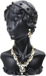 Resin Necklace Pendant Chain Earring Jewelry Jewelry Bust Mannequin Organizer Holder Stand 11 Inch - Image 5