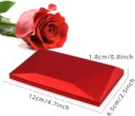 Jewellery Fancy Ring Boxes Red- Flower Fancy Ring Box  Only Box - Image 3