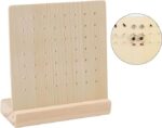 64 Holes Wooden Earring Stand Jewellery Display Stand - Image 5