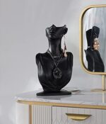 Resin Necklace Pendant Chain Earring Jewelry Bust Mannequin Organizer Holder Stand