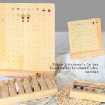 64 Holes Wooden Earring Stand Jewellery Display Stand