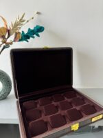 Tops Heavy Leather Velvet Storage Box, Display Box (12) (Brown) - Image 4