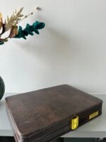 Tops Heavy Leather Velvet Storage Box, Display Box (12) (Brown) - Image 5