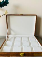Pendent Heavy Leather Velvet Storage Box, Display Box (12) (Yellow-White) - Image 4
