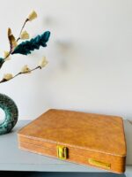 Pendent Heavy Leather Velvet Storage Box, Display Box (12) (Yellow-White) - Image 5