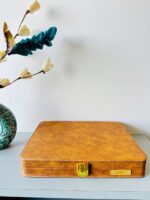 Tops Heavy Leather Velvet Storage Box, Display Box (12) (Yellow-White) - Image 5