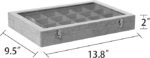 Glass Lid Necklace Organizer Box 24 Grid Velvet Jewelry Tray - Image 4