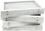 Glass Lid Necklace Organizer Box 15 P-Set Necklace Card Velvet Jewelry Tray - Image 4
