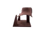 Fiber Jewellery Choker Display Stand With Earring  In Sued Velvet 8 Inch - Image 3