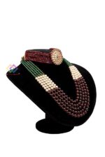 Fiber Jewellery Choker Display Stand Velvet 8 Inch Black - Image 2