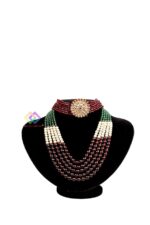 Fiber Jewellery Choker Display Stand Velvet 8 Inch Black
