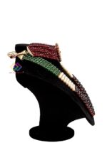 Fiber Jewellery Choker Display Stand Velvet 8 Inch Black - Image 3