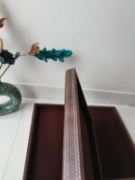Jewellery Velvet leather Display Stitched Tray (12*15 Brown 1 Pcs) (13*10 Brown 1 Pcs) 2 pcs - Image 2