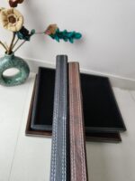 Jewellery Velvet leather Display Stitched Tray (12*15 Brown/ Black 2 Pcs) (13*10 Brown/ Black 2 Pcs) 4 pcs - Image 3